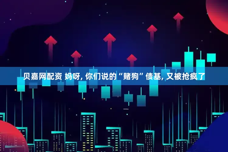 贝嘉网配资 妈呀, 你们说的“赌狗”债基, 又被抢疯了